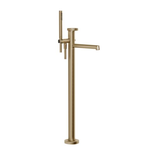 Купити Змішувач для ванни Gessi Anello, підлоговий, зовнішня частина, Warm Bronze Brushed PVD (63328-726) в Києві vannaja.kiev.ua