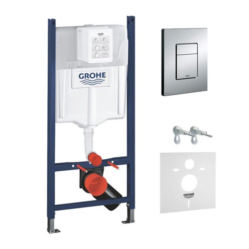 Система инсталляции для унитаза Grohe Rapid SL3 с клавишей смыва Grohe Skate Cosmopolitan, хром (3884000G+38732000) Купить Система инсталляции для унитаза Grohe Rapid SL3 с клавишей смыва Grohe Skate Cosmopolitan, хром (3884000G+38732000) в Киеве vannaja.kiev.ua