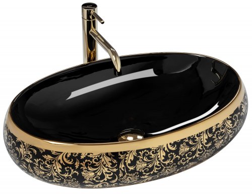 Умивальник (раковина) REA MERYL BLACK / GOLD накладний чорний/золотий Купити Умивальник (раковина) REA MERYL BLACK / GOLD накладний чорний/золотий в Києві vannaja.kiev.ua