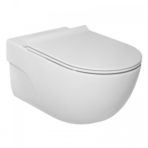 Roca Meridian Rimless A34H240000 Подвесной Унитаз с тонким сидением Микролифт, керамический белый Купить Roca Meridian Rimless A34H240000 Подвесной Унитаз с тонким сидением Микролифт, керамический белый в Киеве vannaja.kiev.ua