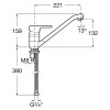 Купити Змішувач на мийку ROCA L20 A5A8909C00 кран для кухонної раковини, хром в Києві vannaja.kiev.ua