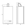 Купить Газовый котел 2х контурный Airfel DigiFEL DUO 14 кВт AIRFELDIGIFELDUO14 Двухконтурный Monotermik 2018 два теплообменника навесной турбированный 2018 в Киеве vannaja.kiev.ua