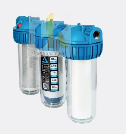 Купить фильтр для воды тройной Aquastrong MP3-10312 проточная трехступенчатая система под мойку в Киеве vannaja.kiev.ua