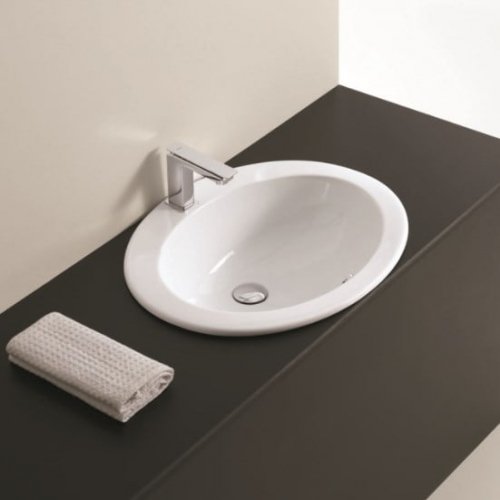 Керамічна раковина 59 см Artceram Eolo, white glossy (ELL001 01; 00) Купити Керамічна раковина 59 см Artceram Eolo, white glossy (ELL001 01; 00) в Києві vannaja.kiev.ua