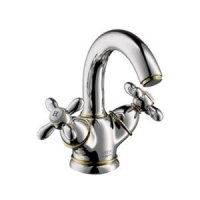Axor 17670090 Carlton Душевая Система 240мм Showerpipe с Термостатом и Выносом 430мм Хром/Золото
