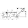 Купить AXOR 18453000 Massaud 18453 Смеситель для ванны на 4 отверстия монтаж на плитку Hansgrohe в Киеве vannaja.kiev.ua