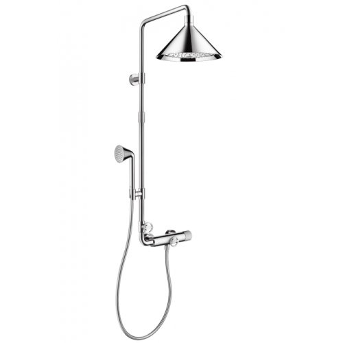 Купити Axor 26020000 Front Showerpipe 26020 Душова Система з Термостатом і Верхнім Душем Поверхня Хром в Києві vannaja.kiev.ua