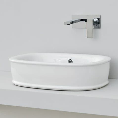 Керамическая раковина 65 см Artceram Azuley white glossy AZL002 01; 00 Купить Керамическая раковина 65 см Artceram Azuley white glossy AZL002 01; 00 в Киеве vannaja.kiev.ua