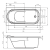 Riho Columbia 150x75 BA0200500000000 Прямоугольная ванна BA02 Акриловая с ножками Купить Riho Columbia 150x75 BA0200500000000 Прямоугольная ванна BA02 Акриловая с ножками в Киеве vannaja.kiev.ua