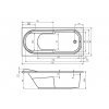 Купить Riho Columbia 175x80 BA04 Ванна Акриловая Прямоугольная с Ножками BA0400500000000 в Киеве vannaja.kiev.ua