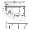 Riho Geta 160x90 BA87 Угловая Ванна Асиметричная L Левая BA8700500000000 Купить Riho Geta 160x90 BA87 Угловая Ванна Асиметричная L Левая BA8700500000000 в Киеве vannaja.kiev.ua