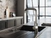 Купить Смеситель высокий кухня г подобный излив Ferro BCQ4 Camira Inox, цвет - нержавеющая сталь в Киеве vannaja.kiev.ua