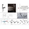 Купить BOSSINI E37011B00030015 PALOMA FLAT Гигиенический душ Bossini Mixer Set E37011 со Смесителем в Киеве vannaja.kiev.ua