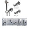 Купить BOSSINI E37011B00030015 PALOMA FLAT Гигиенический душ Bossini Mixer Set E37011 со Смесителем в Киеве vannaja.kiev.ua