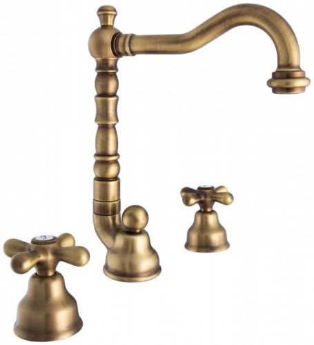 Смеситель для умывальника EMMEVI DECO OLD BR12643 Бронза Купить Смеситель для умывальника EMMEVI DECO OLD BR12643 Бронза в Киеве vannaja.kiev.ua