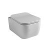 Купить GSG Brio Квадратный Подвесной унитаз без обода BRWCSO+BRCOPRSLTICR 52,5 см + крышкаsoft-close slim rimless Smart Clean flushing в Киеве vannaja.kiev.ua