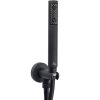 Купити Bossini Zen C12002C00073004 стаціонарний тримач з підключенням до води та душу матовий чорний комплект C12002.073 в Києві vannaja.kiev.ua