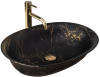 Умывальник (раковина) REA ROMA MARBLE BLACK MAT накладной черный матовый Купить Умывальник (раковина) REA ROMA MARBLE BLACK MAT накладной черный матовый в Киеве vannaja.kiev.ua