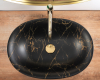 Умывальник (раковина) REA ROMA MARBLE BLACK MAT накладной черный матовый Купить Умывальник (раковина) REA ROMA MARBLE BLACK MAT накладной черный матовый в Киеве vannaja.kiev.ua