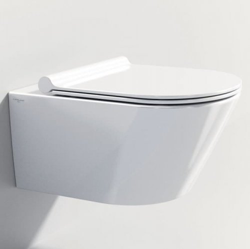 Купить Подвесной безободковый унитаз с крышкой Catalano Zero NewFlush (1VS55NR00+5SCSTP000+5KFST00) в Киеве vannaja.kiev.ua
