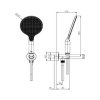 интересный душ ручной со шлангом и встроенным держателем Bossini CE3002C00094005 Apice цвет - никель шлифованный Купить интересный душ ручной со шлангом и встроенным держателем Bossini CE3002C00094005 Apice цвет - никель шлифованный в Киеве vannaja.kiev.ua
