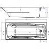 Cersanit LANA 170x70 S301-163 Ванна Прямоугольная Акриловая с Ножками 300809 S301163 Купить Cersanit LANA 170x70 S301-163 Ванна Прямоугольная Акриловая с Ножками 300809 S301163 в Киеве vannaja.kiev.ua