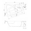 CERSANIT SICILIA 150x100 см S301-095 Ліва Асиметрична Ванна акрилова S301095 Купити CERSANIT SICILIA 150x100 см S301-095 Ліва Асиметрична Ванна акрилова S301095 в Києві vannaja.kiev.ua