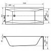 Купить CERSANIT VIRGO 180x80 Ванна Прямоугольная Акриловая + с Ножками PW01 (PW06) купить S301-103 в Киеве vannaja.kiev.ua