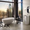 Купить Раковина для туалета CLOFS5001500A Rak Ceramics CLOUD монолитная белая матовая в Киеве vannaja.kiev.ua