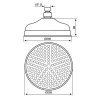 Золотый Верхний душ EMMEVI LORD CO0655OR круглый 205 мм Купить Золотый Верхний душ EMMEVI LORD CO0655OR круглый 205 мм в Киеве vannaja.kiev.ua