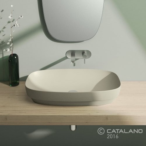 Керамическая раковина 75 см Catalano Green Lux, серая (175AGRLXGS) Купить Керамическая раковина 75 см Catalano Green Lux, серая (175AGRLXGS) в Киеве vannaja.kiev.ua