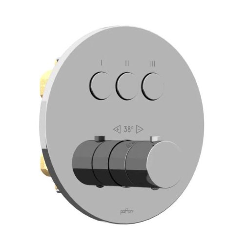 Термостат для душу Paffoni Compact box прихованого монтажу (3 функції), хром (CPT 019CR) Купити Термостат для душу Paffoni Compact box прихованого монтажу (3 функції), хром (CPT 019CR) в Києві vannaja.kiev.ua