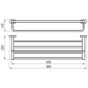 Полку RAVAK CHROME X07P194 для рушників з тримачем, 66 см, хром (CR 330.00) Купити Полку RAVAK CHROME X07P194 для рушників з тримачем, 66 см, хром (CR 330.00) в Києві vannaja.kiev.ua