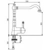 Купить Смеситель для мойки EmmEvi Laguna CR40517A купить в раковину на кухню Киев в Киеве vannaja.kiev.ua