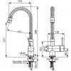 Купить Смеситель для кухни EMMEVI PIPER CR45510 с пружиной поворотный излив в Киеве vannaja.kiev.ua