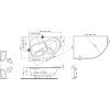 Купити ROSA RAVAK UA R 105 x 140 CV01000000 Правий Кутові Акрилові Ванни ЗНЯТО з ВИРОБНИЦТВА в Києві vannaja.kiev.ua