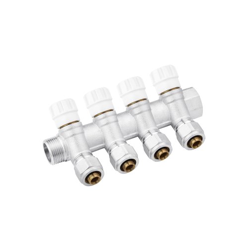 Коллектор Karro 3/4"x16 с перекрыванием на 4 выхода KR-17020 Купить Коллектор Karro 3/4"x16 с перекрыванием на 4 выхода KR-17020 в Киеве vannaja.kiev.ua