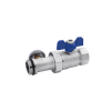 Кран коллекторный Karro 1" прямой с термометром KR-88146. Купить Кран коллекторный Karro 1" прямой с термометром KR-88146. в Киеве vannaja.kiev.ua