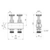 Коллектор регулирующий Karro 1"х3/4" на 2 выхода, расходомер KR-1011U Купить Коллектор регулирующий Karro 1"х3/4" на 2 выхода, расходомер KR-1011U в Киеве vannaja.kiev.ua