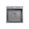 Купити Кухонна мийка Kroner KRP Schwarze - 5050HM PVD (3/1 мм) CV022793 в Києві vannaja.kiev.ua