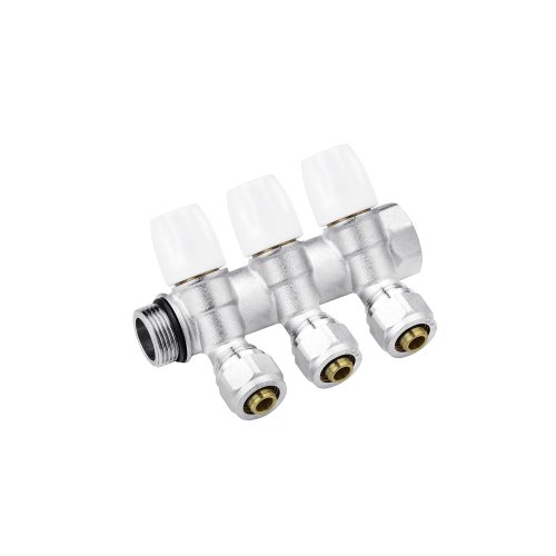 Колектор Karro "Super" 3/4"x16 з перекриванням на 3 виходи KR-17021 Купити Колектор Karro "Super" 3/4"x16 з перекриванням на 3 виходи KR-17021 в Києві vannaja.kiev.ua