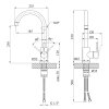 Купить Смеситель для кухни Kroner KRP Edelstahl Klassisch - ESG035 в Киеве vannaja.kiev.ua