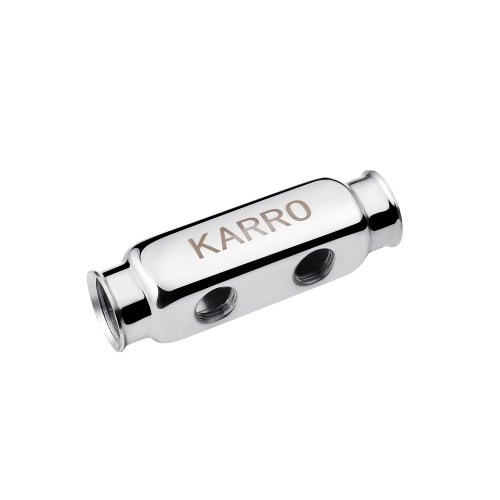 Купить Коллектор Karro 1"х1/2" на 2 выхода KR-1003 нержавеющая сталь. в Киеве vannaja.kiev.ua