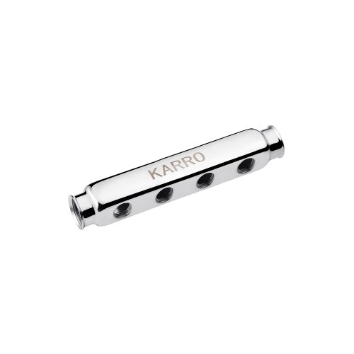 Коллектор Karro 1"х1/2" на 4 выхода KR-1003 нержавеющая сталь. Купить Коллектор Karro 1"х1/2" на 4 выхода KR-1003 нержавеющая сталь. в Киеве vannaja.kiev.ua
