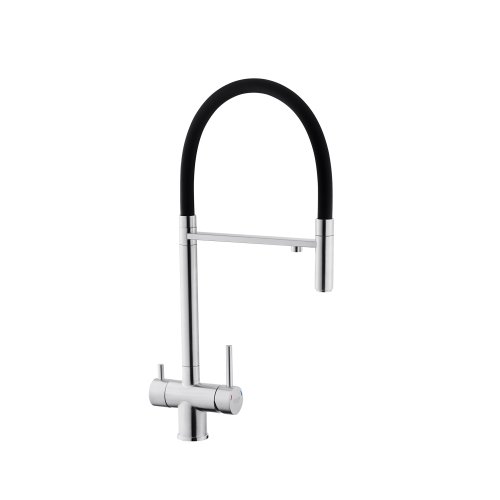 Смеситель для кухни с подключением к фильтру Kroner KRP Edelstahl Klassisch - ESG03815BLK Купить Смеситель для кухни с подключением к фильтру Kroner KRP Edelstahl Klassisch - ESG03815BLK в Киеве vannaja.kiev.ua