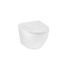 Купить Унитаз подвесной Kroner Harz WHI493736 RIMLESS безободковый с сиденьем Slim Duroplast / Soft-close / Quick relase в Киеве vannaja.kiev.ua