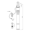 Купити Насос глибинний шнековий Pumpman 3QGD2-125-0.55 кВт Нmax 125 м Qmax 1,8 куб.м 550 Вт в Києві vannaja.kiev.ua