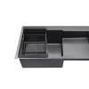 Купить Кухонная мойка Kroner KRP Schwarze - 7848LHM PVD (3/1 мм) в Киеве vannaja.kiev.ua