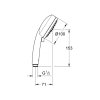 Купить Лейка для ручного душа Grohe Vitalio Comfort 100 26094000 в Киеве vannaja.kiev.ua