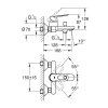 Смеситель для ванны Grohe BauLoop 23603000 Купить Смеситель для ванны Grohe BauLoop 23603000 в Киеве vannaja.kiev.ua